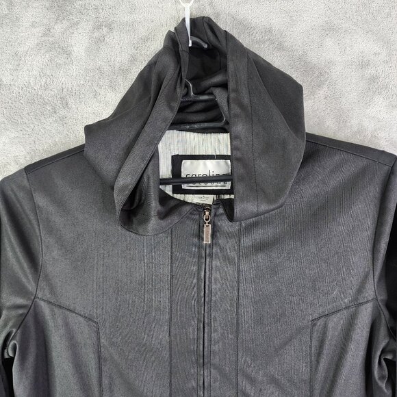 Womens Carolina Black Caolina Colours Hooded Jacket Full Zip Long Sleeve Lined L - Picture 4 of 12
